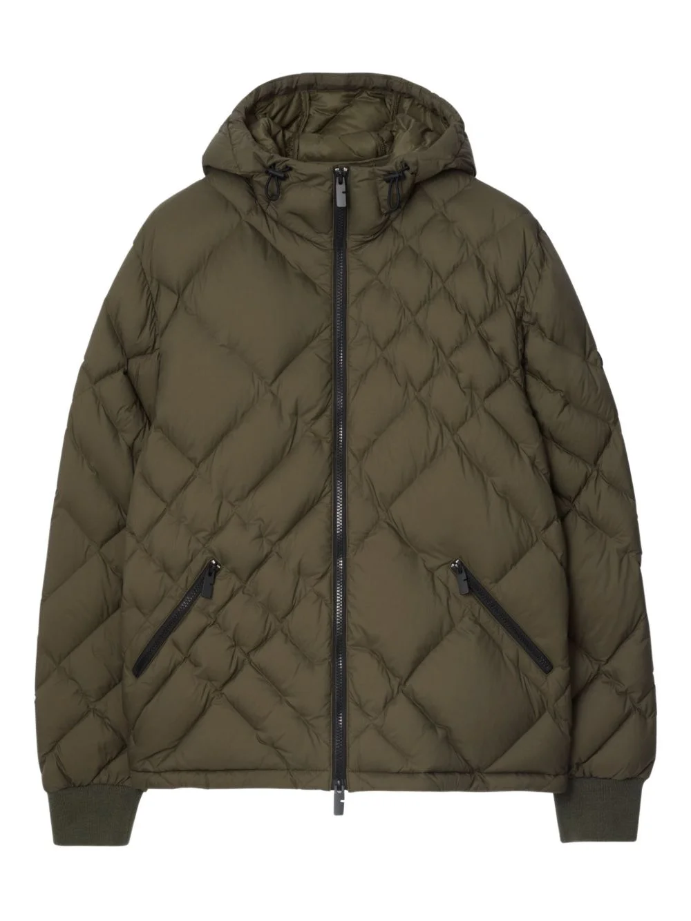 hooded quilted jacket - 1
