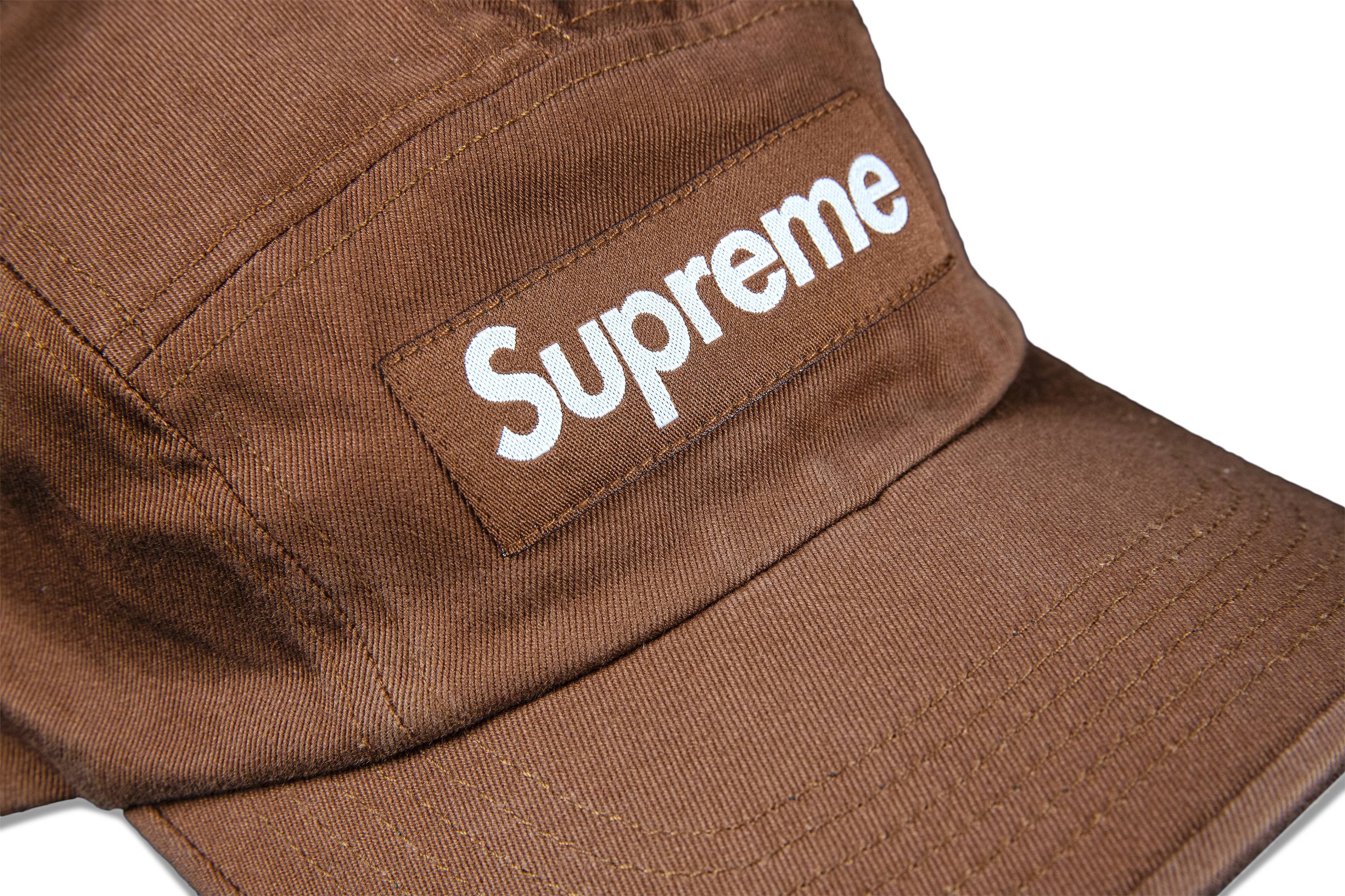 Supreme Washed Chino Twill Camp Cap 'Brown' - 2