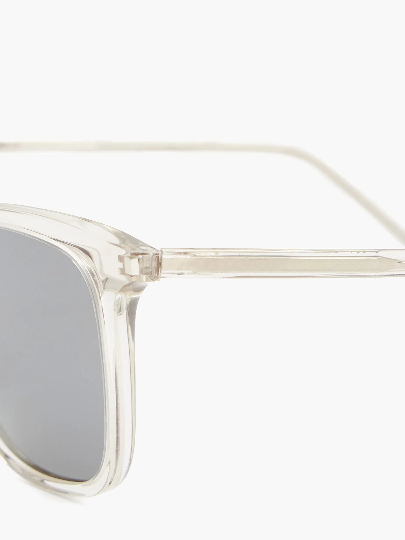 D-frame transparent acetate sunglasses - 2