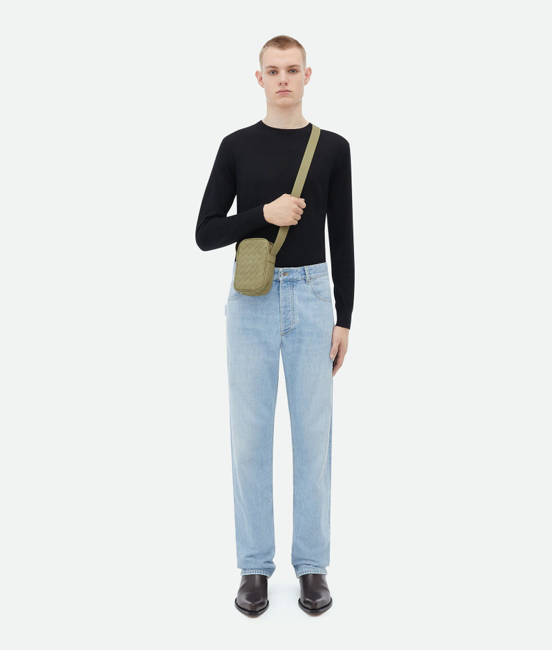 Bottega Veneta Intrecciato Zippered Phone Pouch outlook