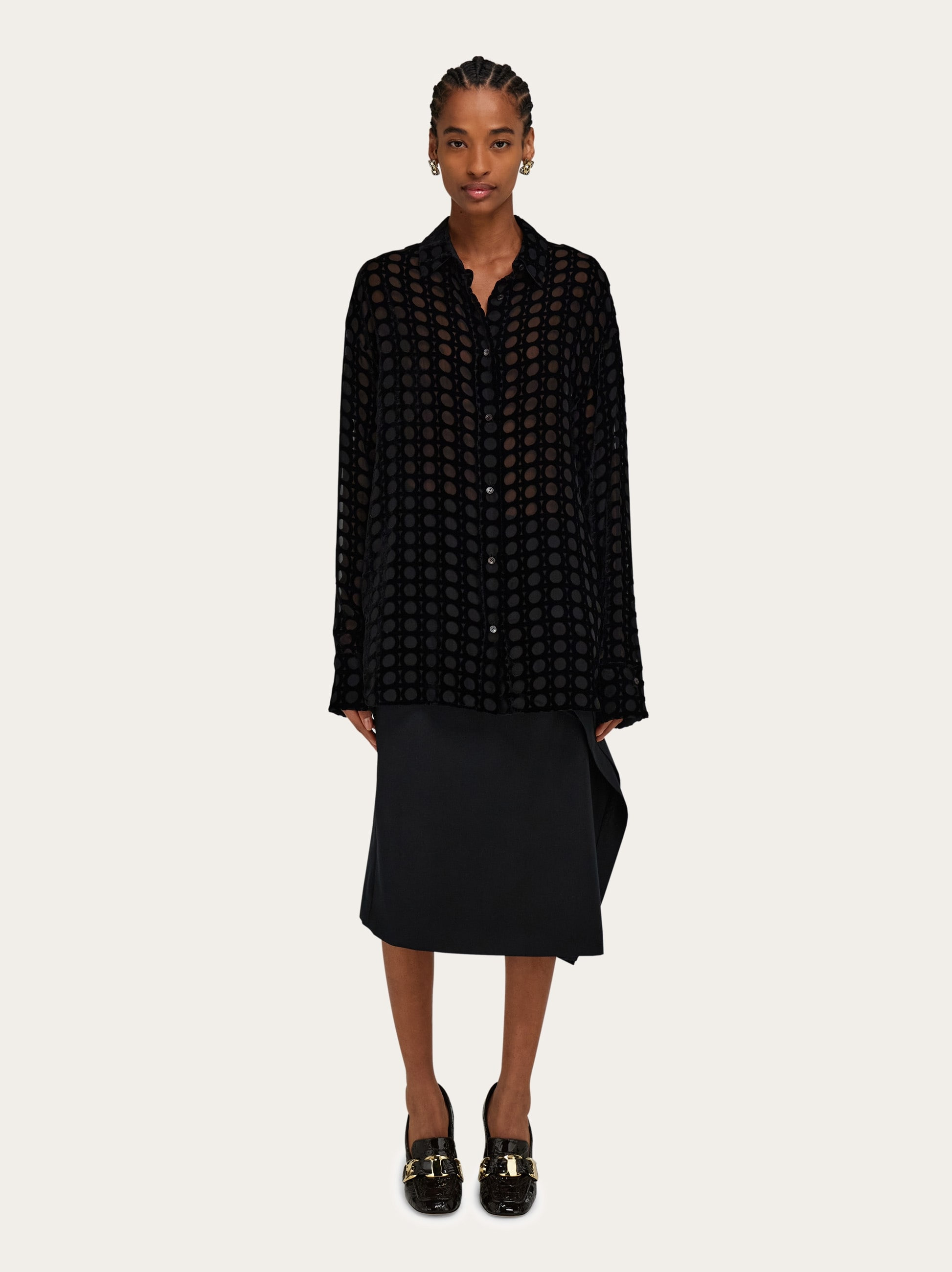 Devoré velvet shirt - 7