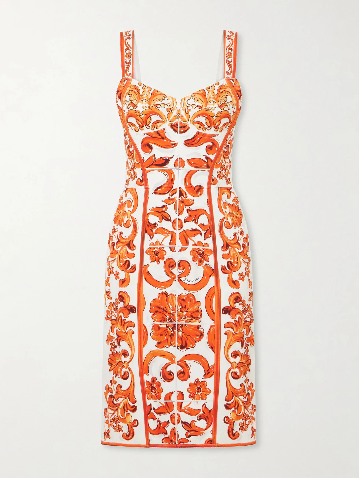 Printed Silk-blend Charmeuse Mini Dress - 1
