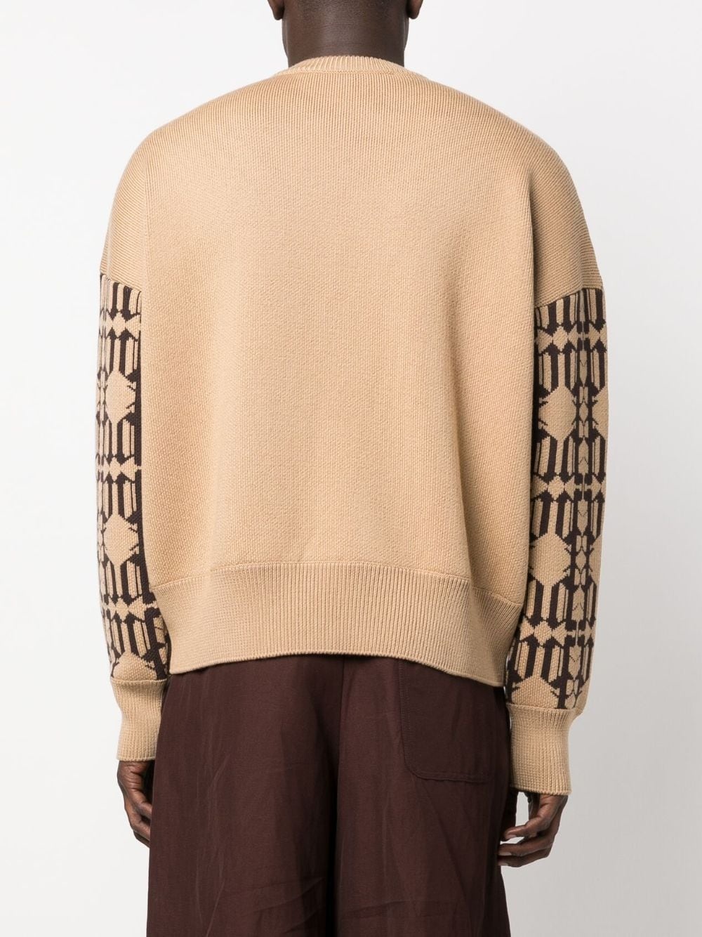 monogram-jacquard jumper - 4