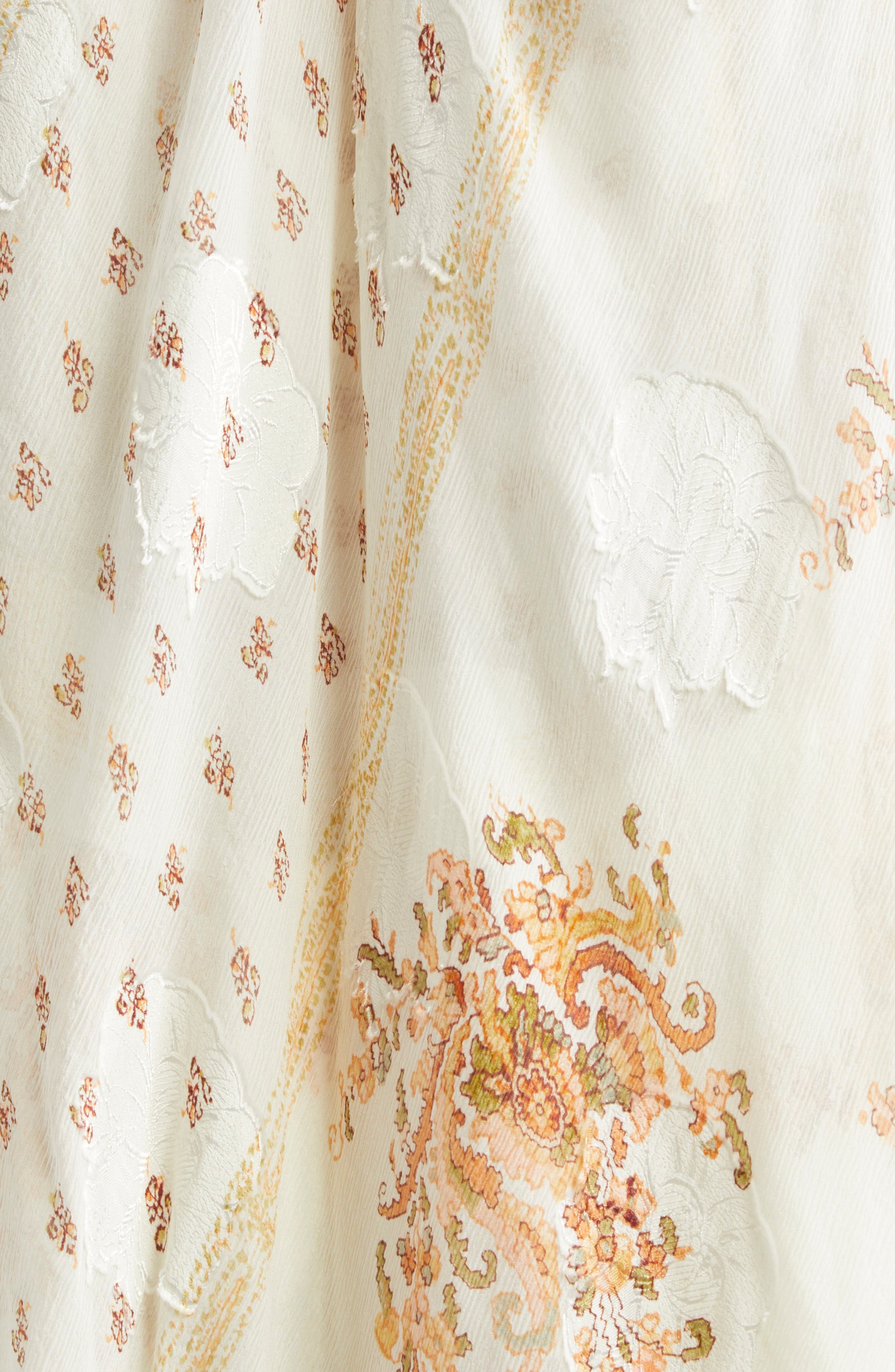 Ulla Johnson Caprice Floral Layered Silk Blend Dress in Alabaster at Nordstrom - 6