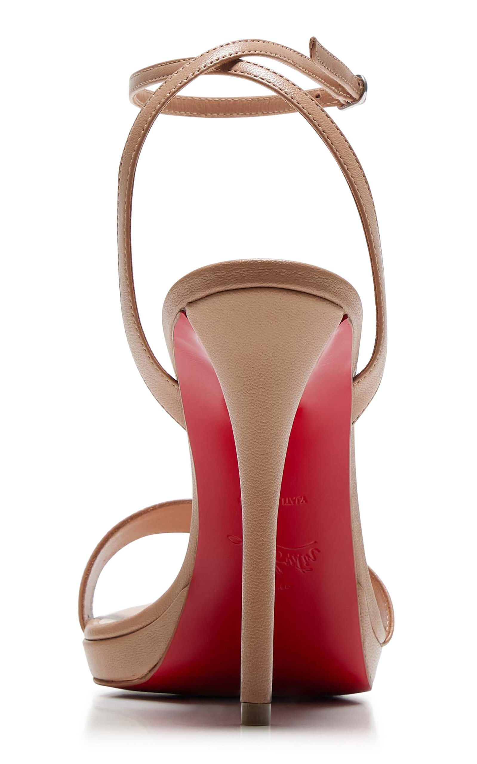Miss Z 120mm Leather Sandals neutral - 3