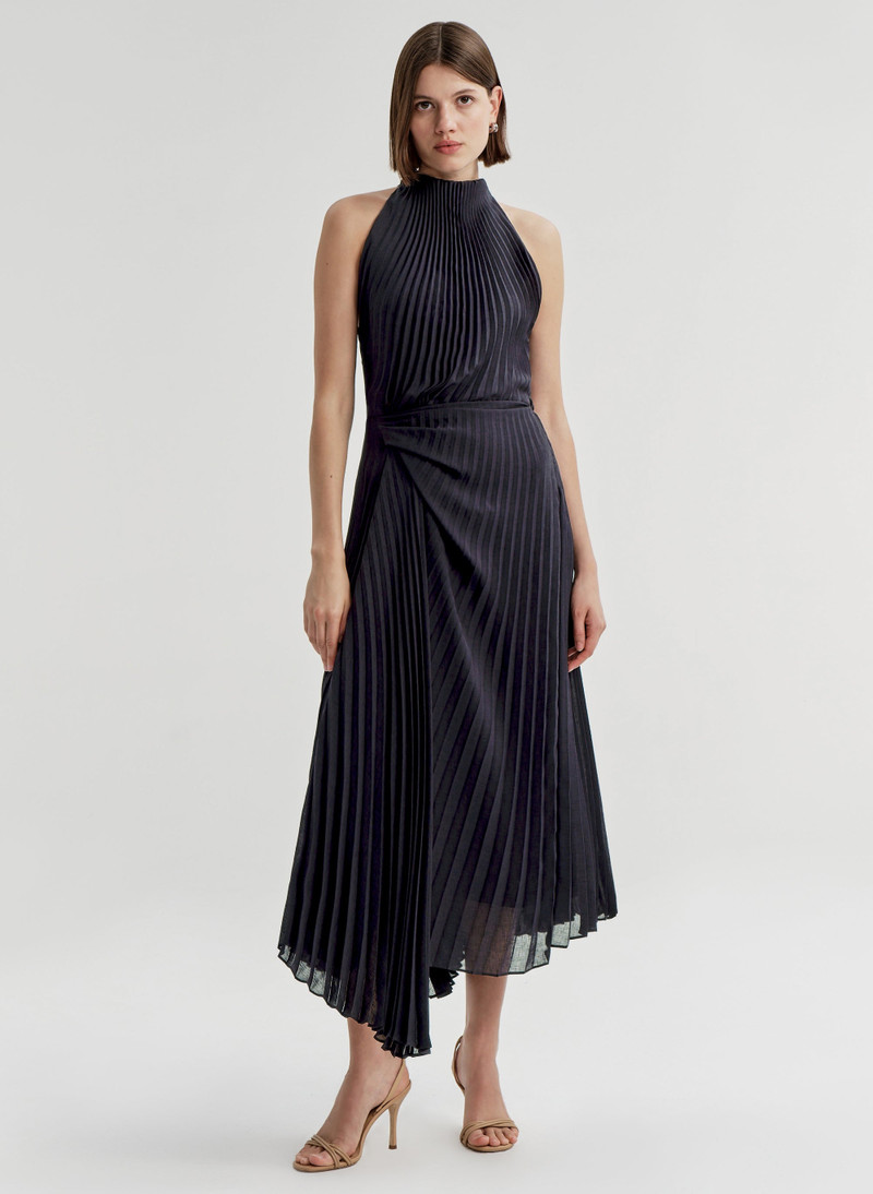 A.L.C. Simona Pleated Midi Dress outlook