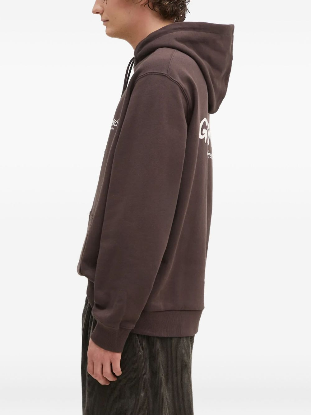 logo-print hoodie - 3