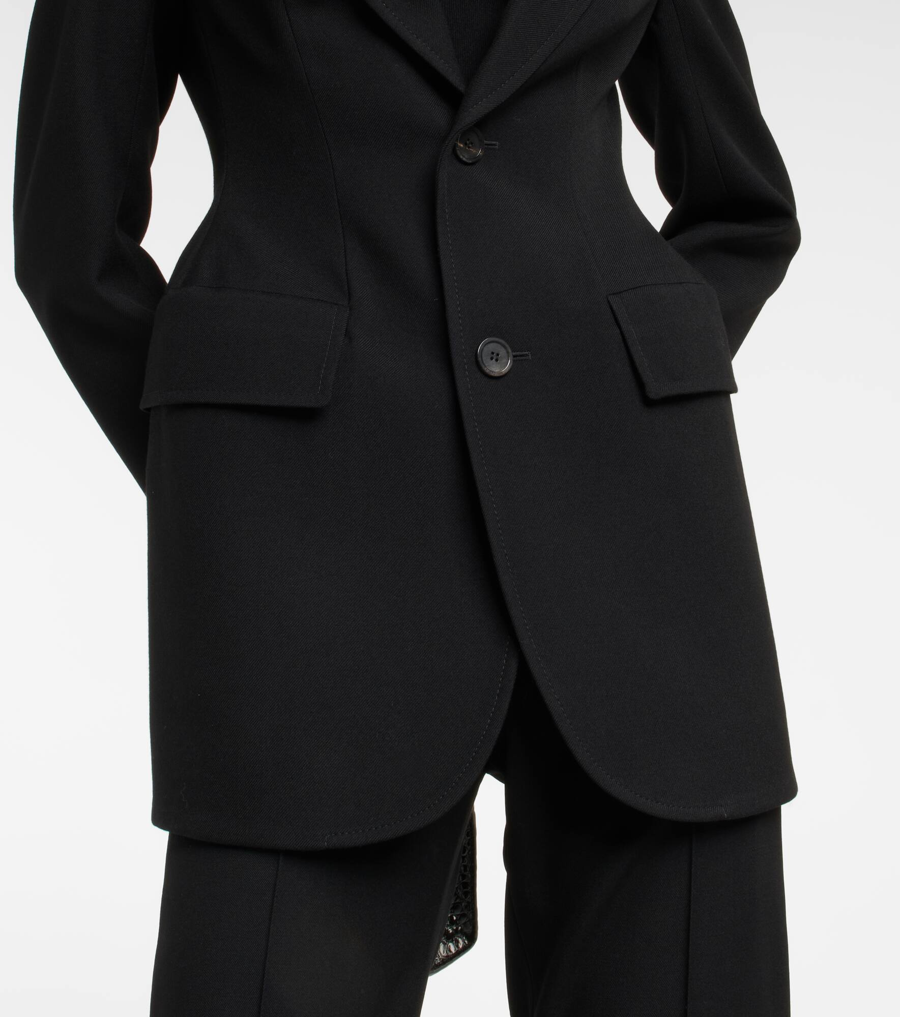 Hourglass virgin wool blazer - 5