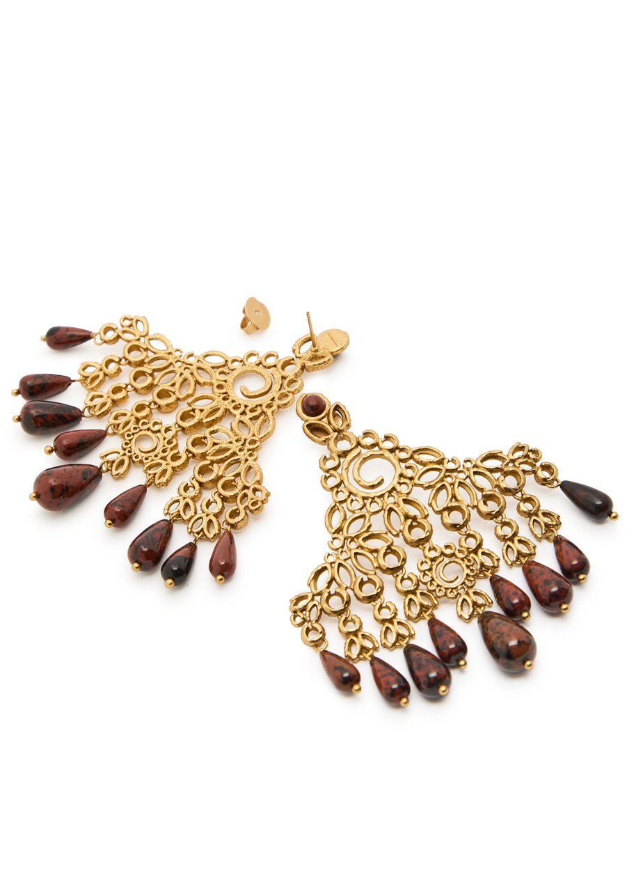 Zimmermann Maisie Chandeliers 14kt Gold-plated Drop Earrings - 3