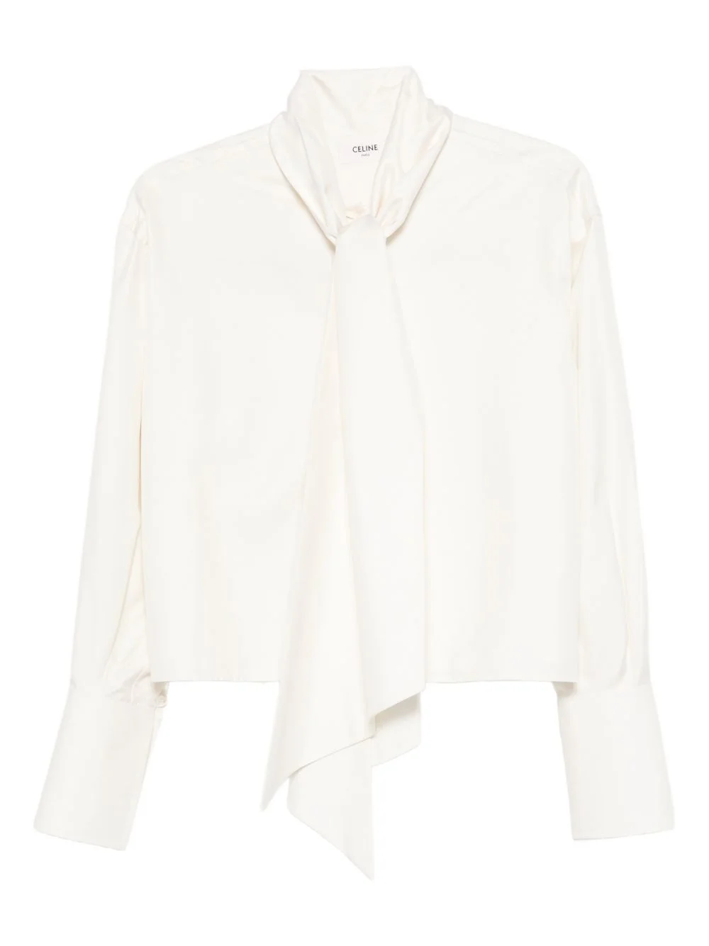 Celine Women Silk Cropped Shirt - 1