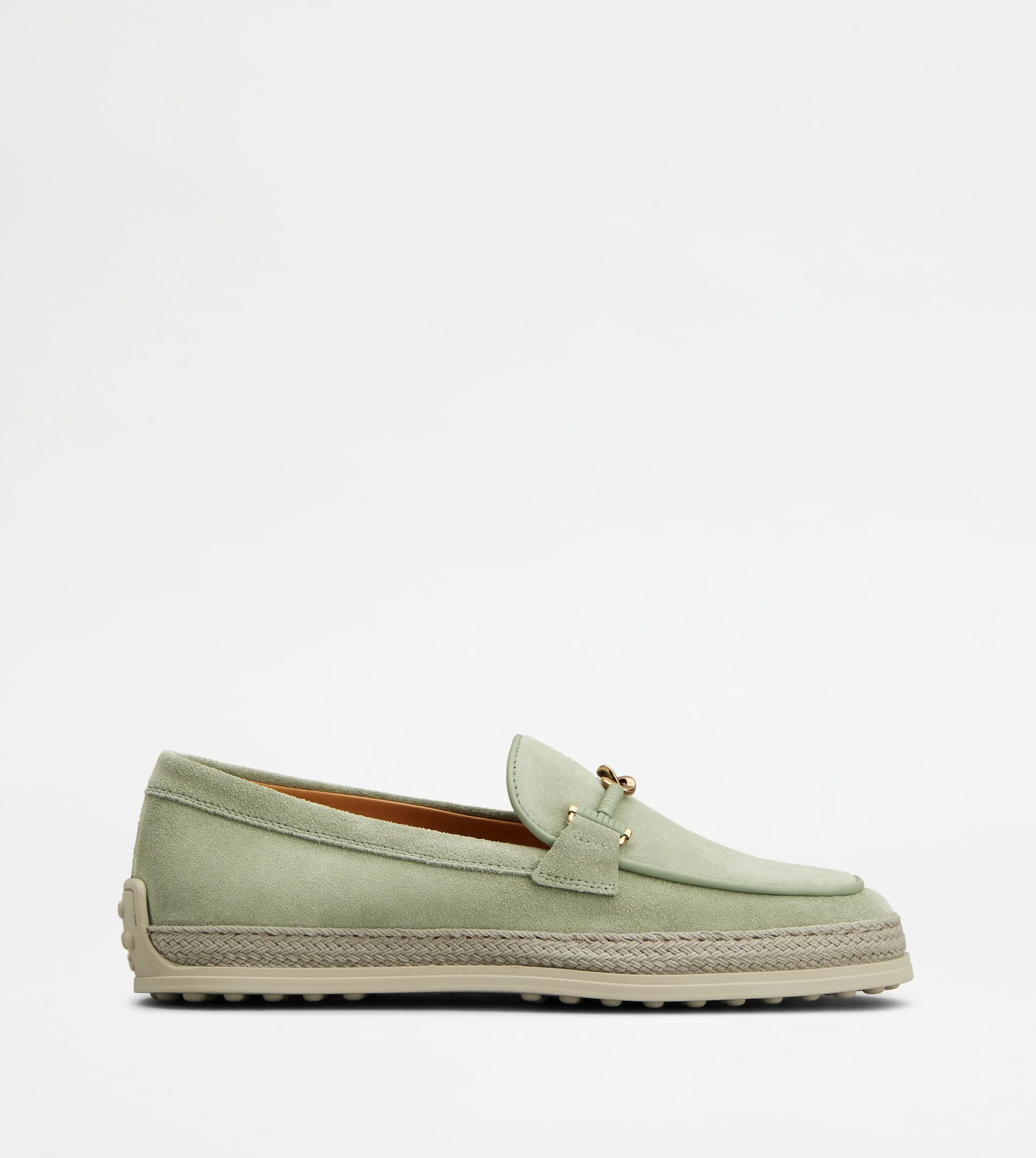 LOAFERS IN SUEDE - GREEN - 1