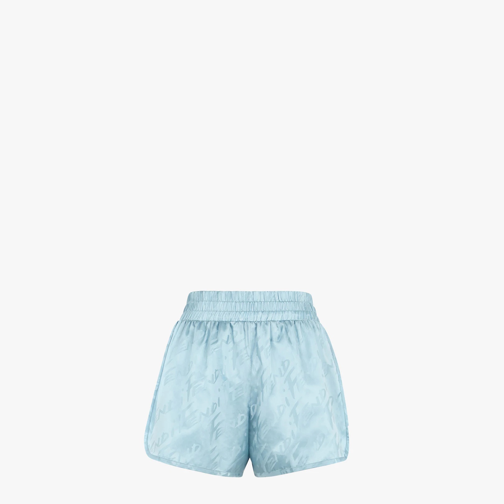 Light blue nylon shorts - 1
