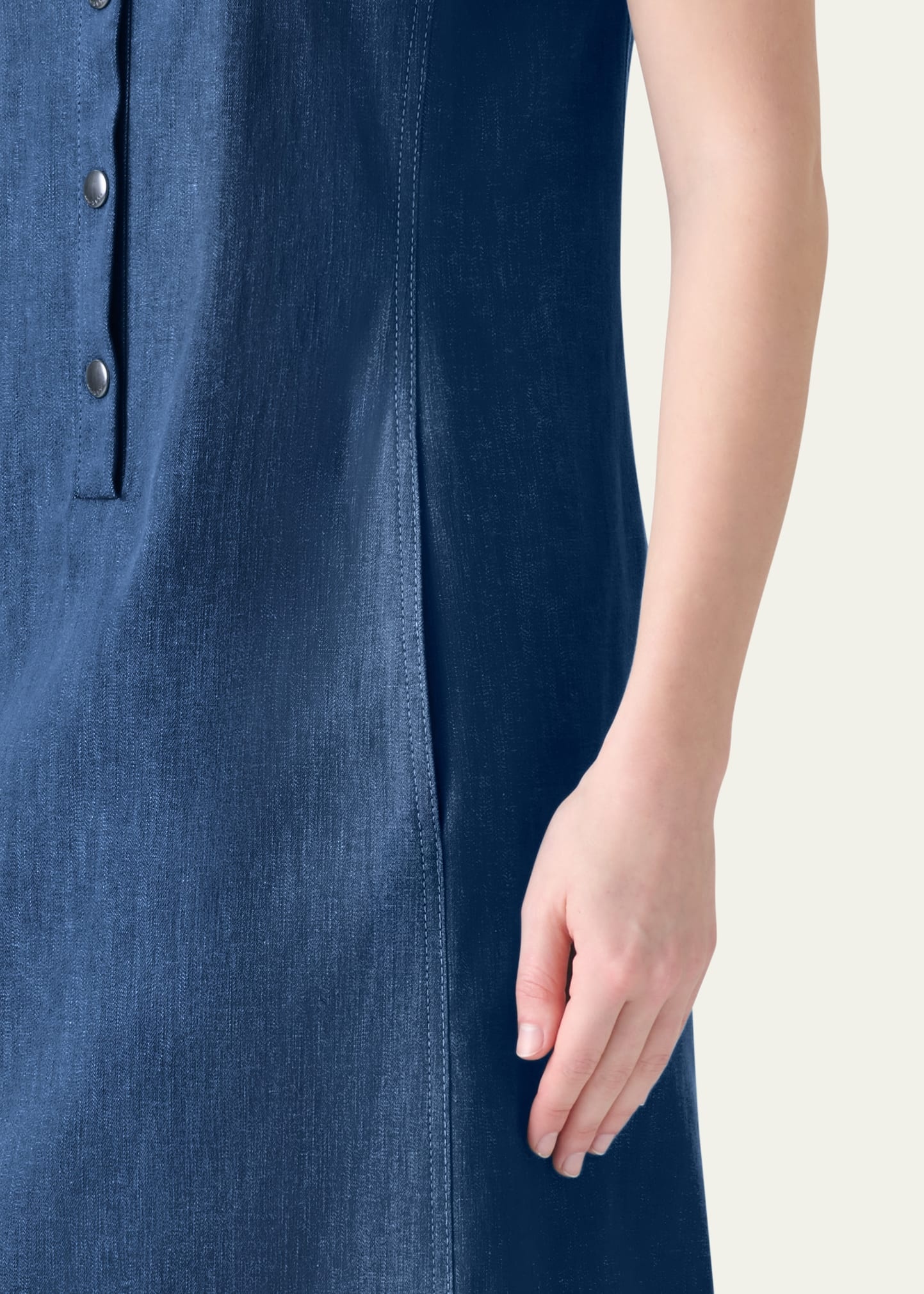 Denim Polo Dress - 5