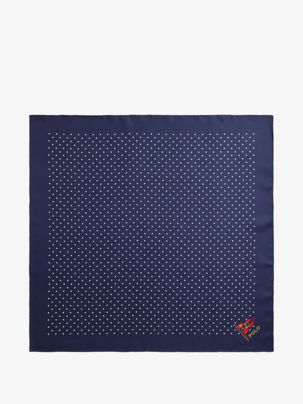 nautical polka-dot silk scarf - 1