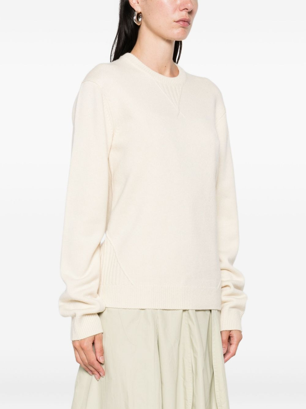 ribbed crew-neck sweater - 3