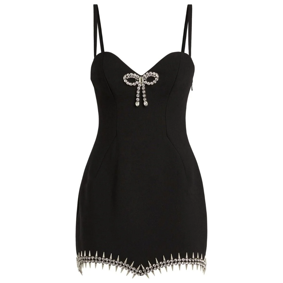 Crystal Spike Mini Dress - 1