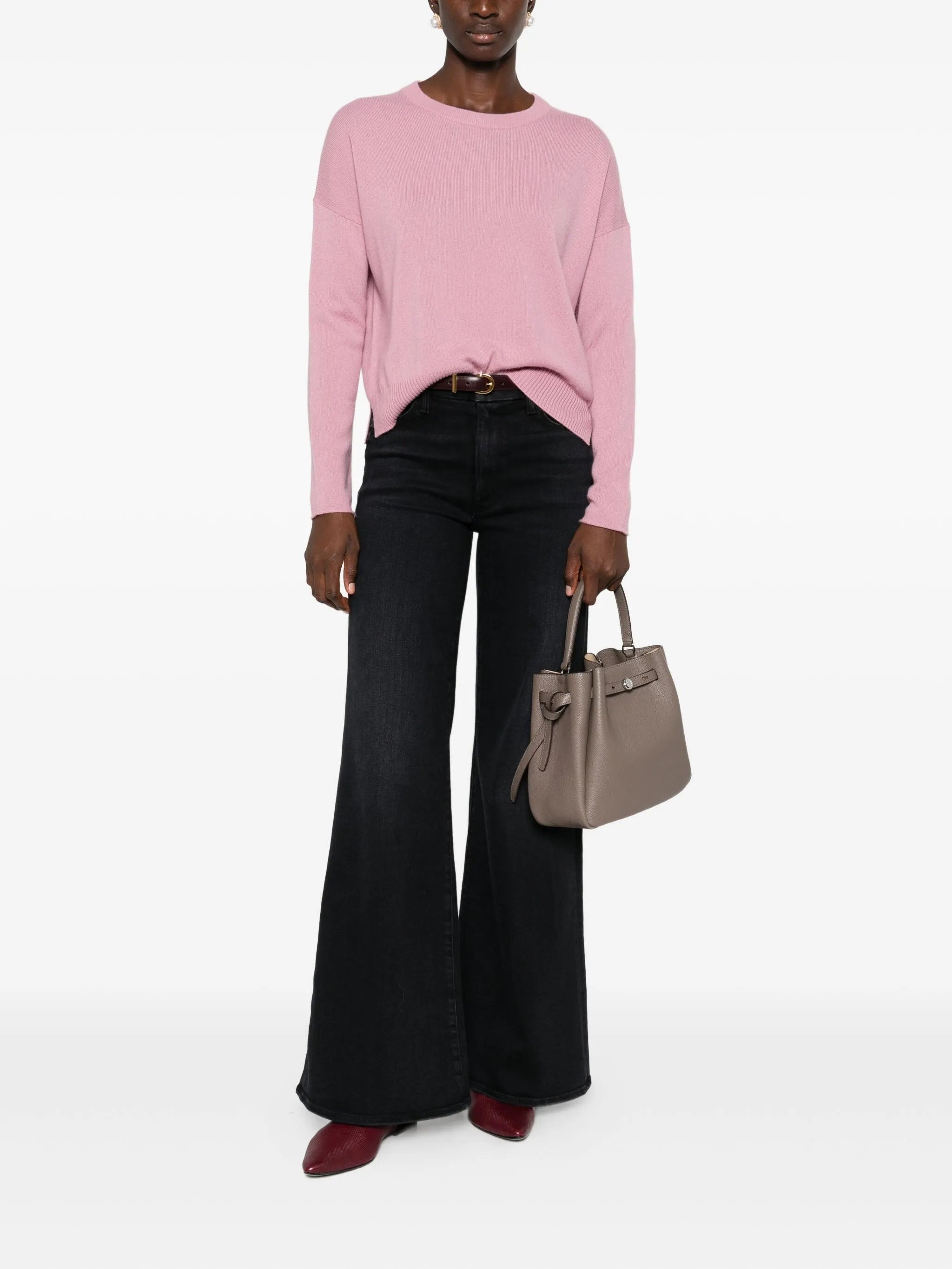 Allude Round-neck Cashmere Sweater - 3