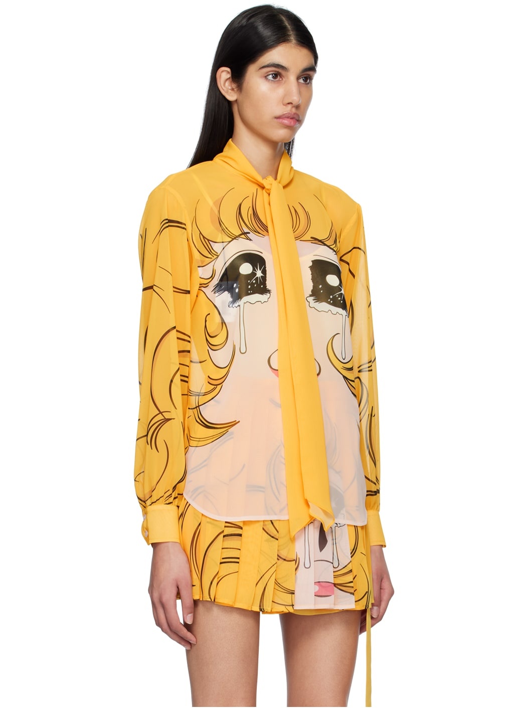 Yellow Crying Girl Blouse - 2