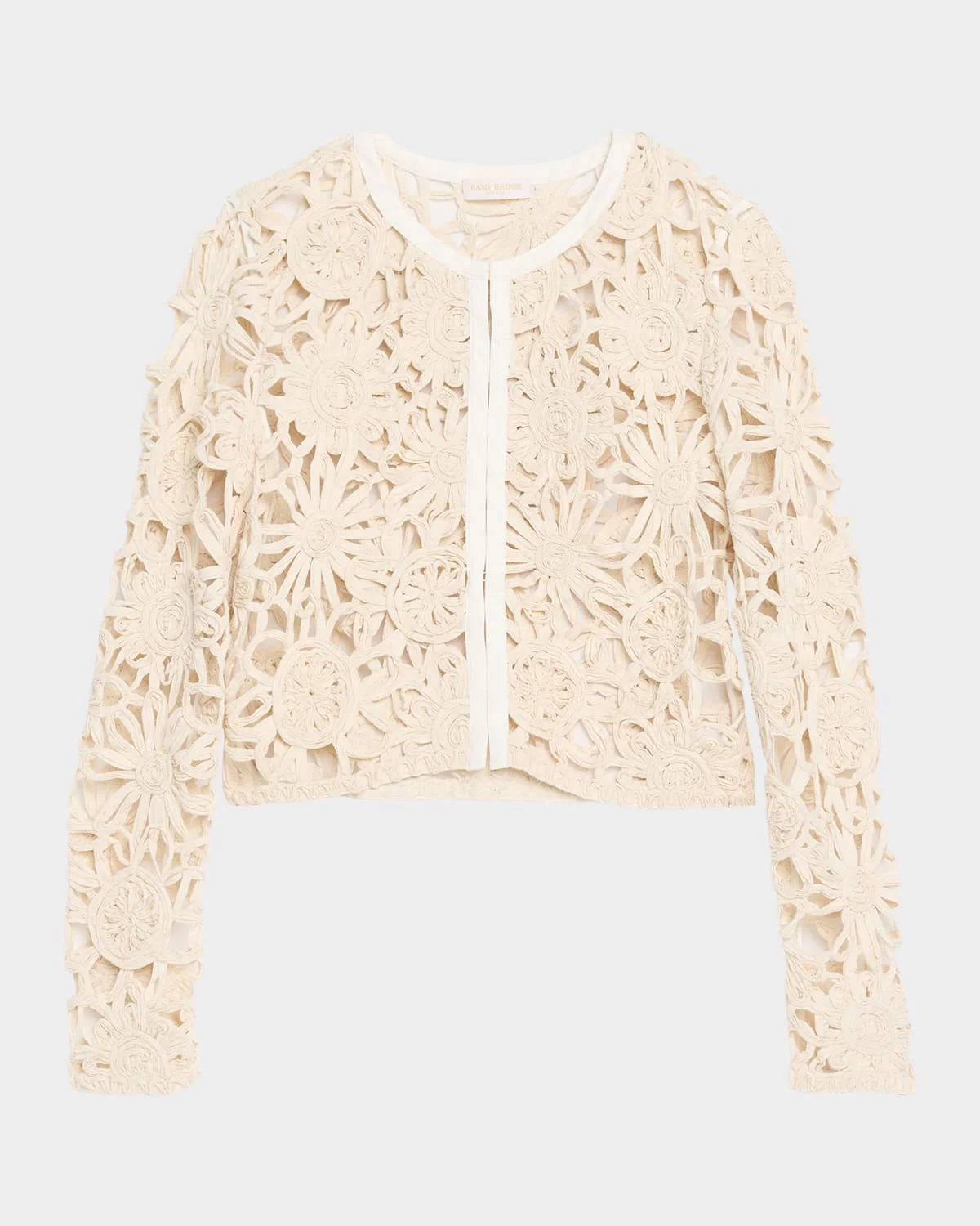 Adelynn Openwork Floral Jacket - 1