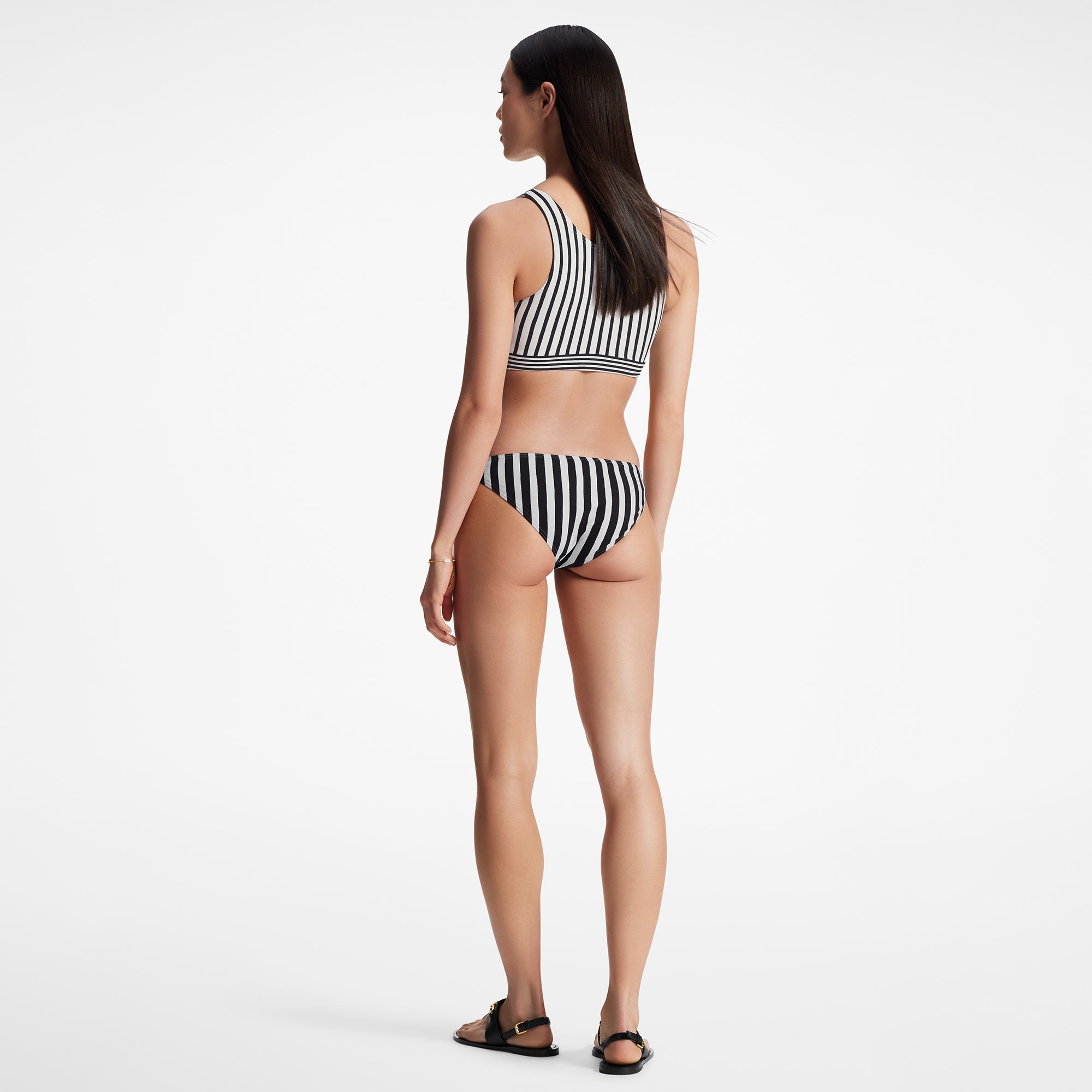 Mixed Stripes Sporty Bikini Top - 3