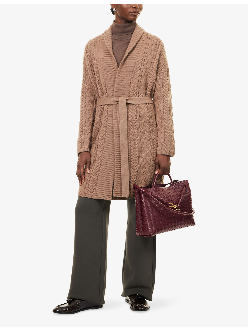 Open-Front Quebec Wool-And-Cashmere Cardigan - 2