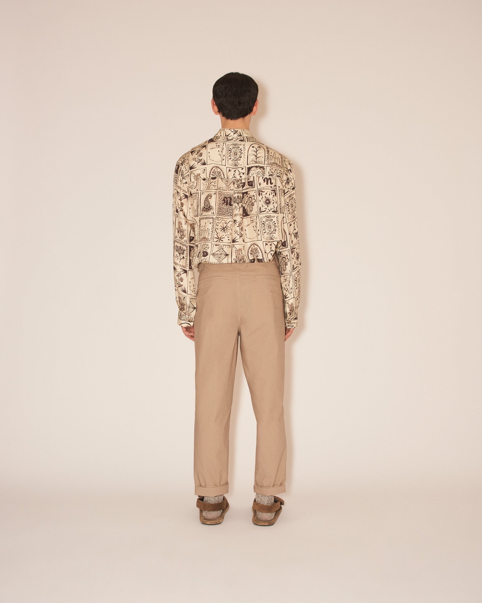 MATS - Light poplin pants - Stone - 4