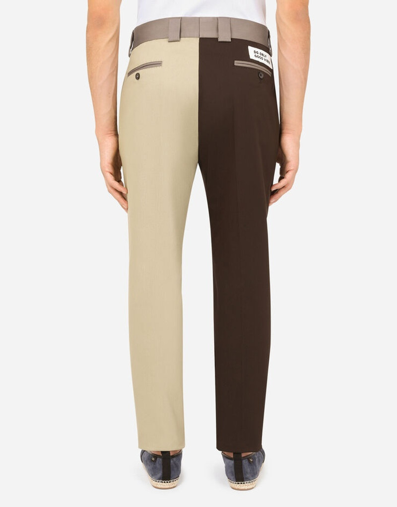 Cotton and linen patchwork pants 3