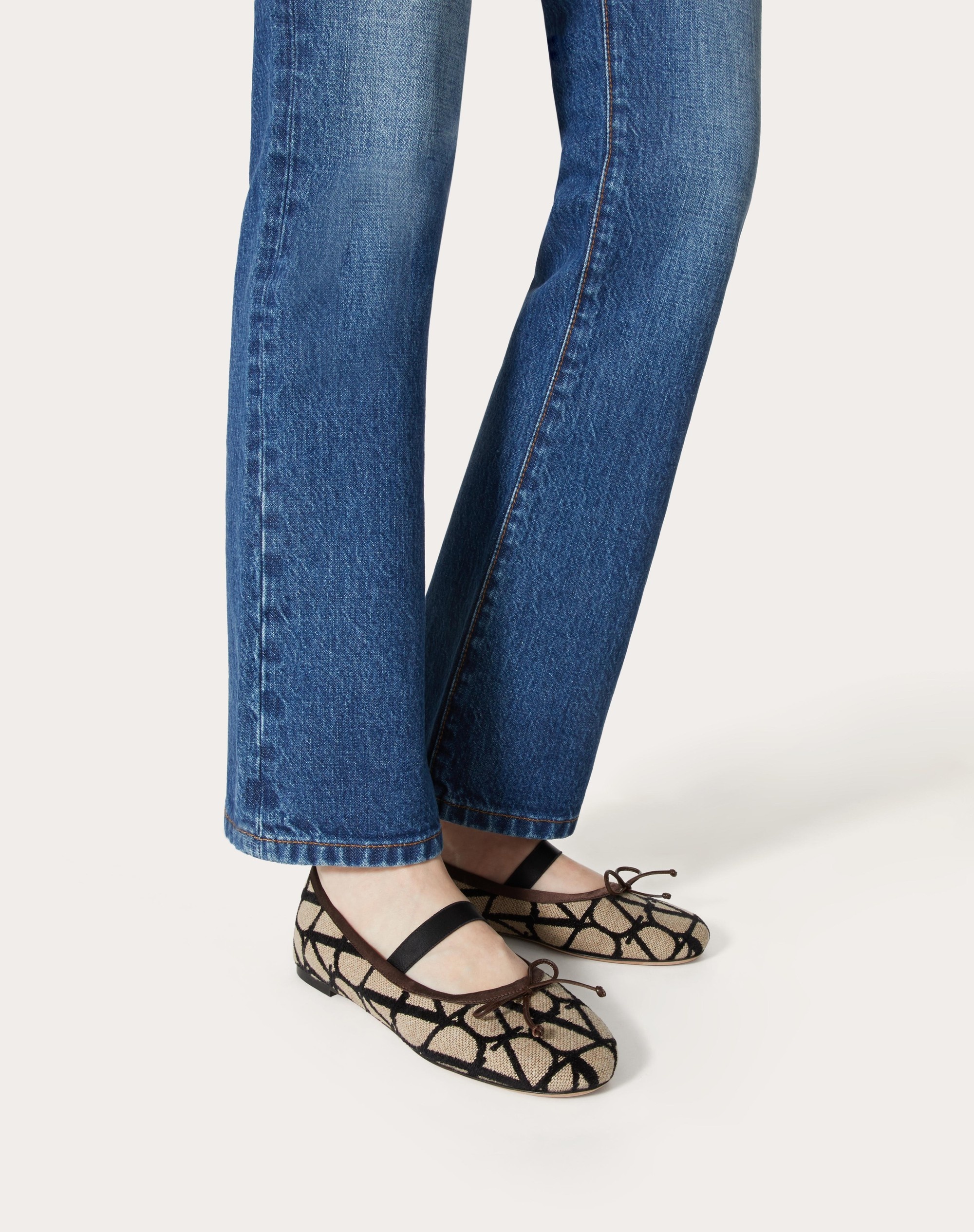 Valentino Garavani Toile Iconographe ballerina flats