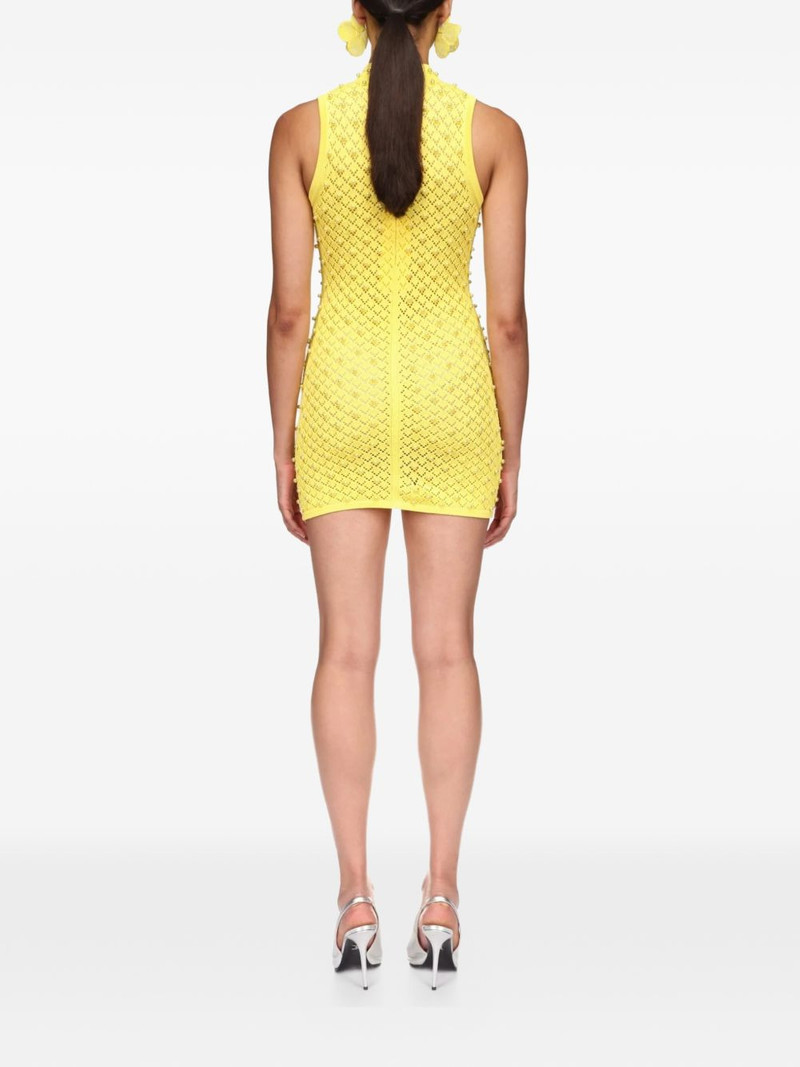 high-neck beaded mini dress 5