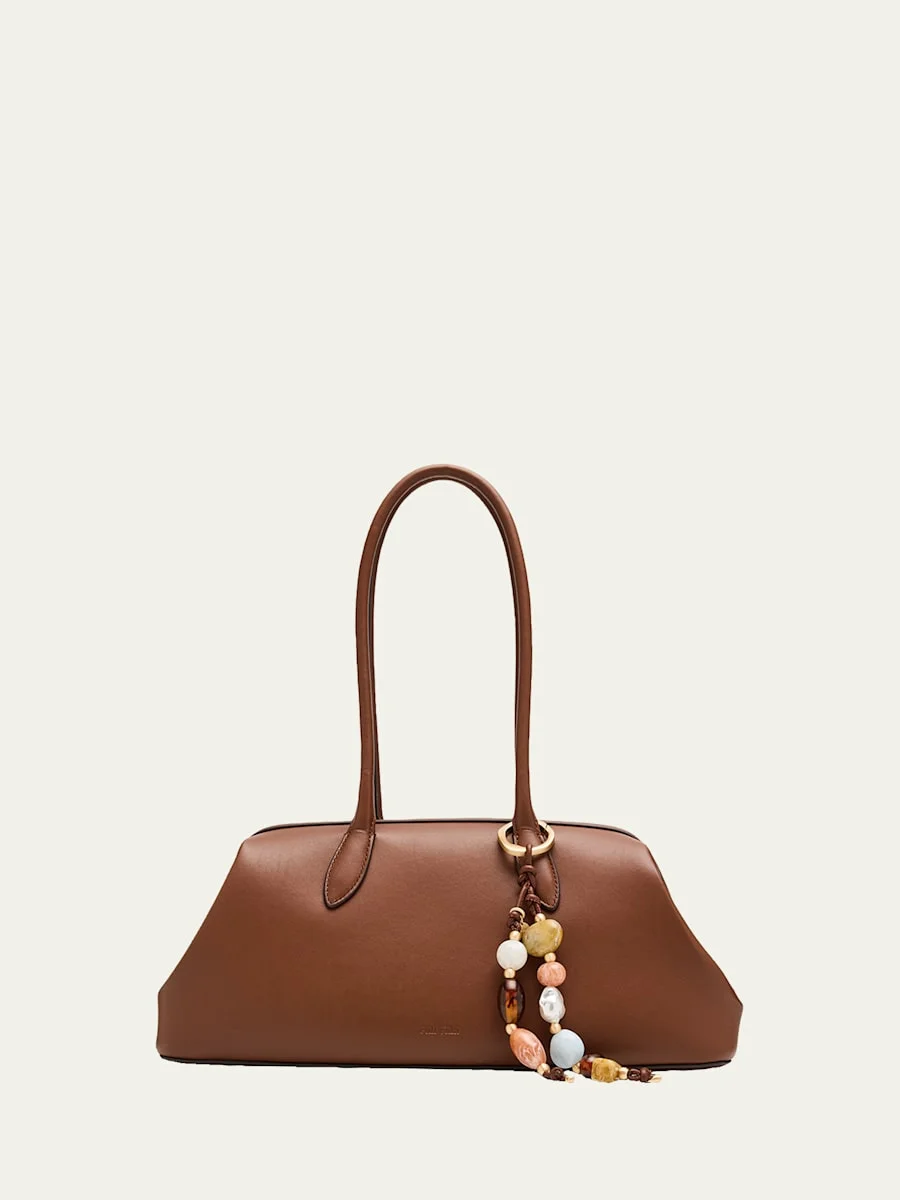 Raia Leather Satchel Shoulder Bag - 1