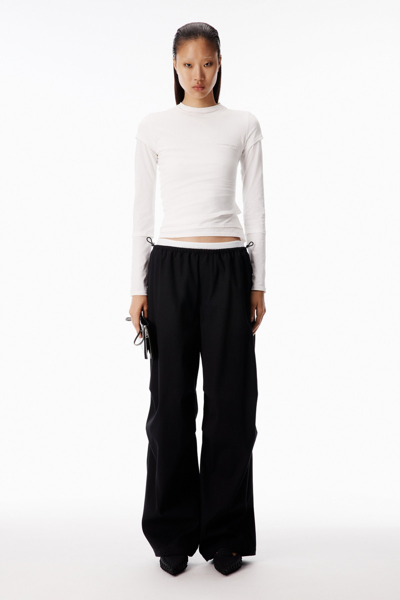 Alexander Wang Pre-styled Mid-Rise Track Pant outlook
