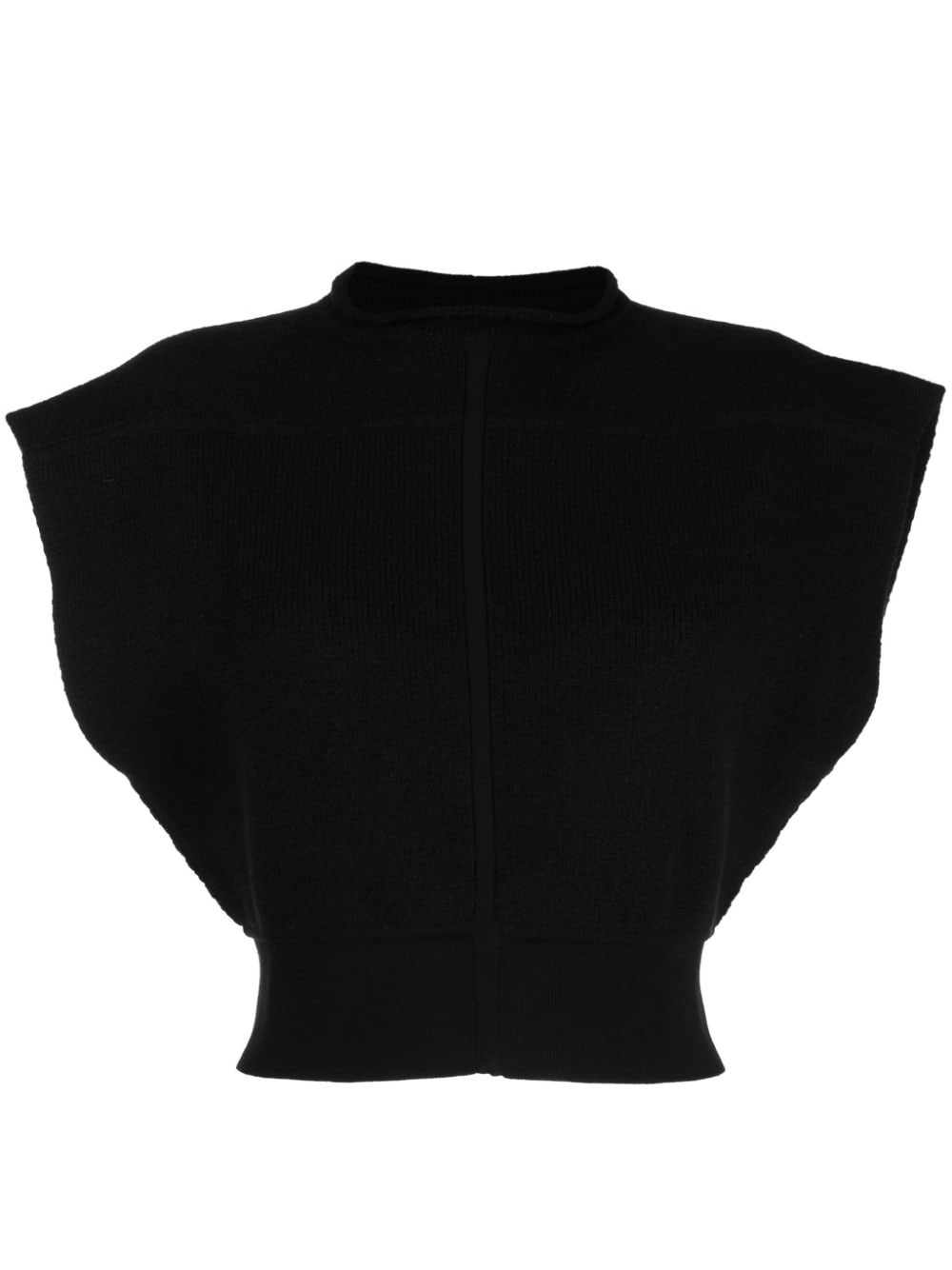 cap-sleeves cropped top - 1