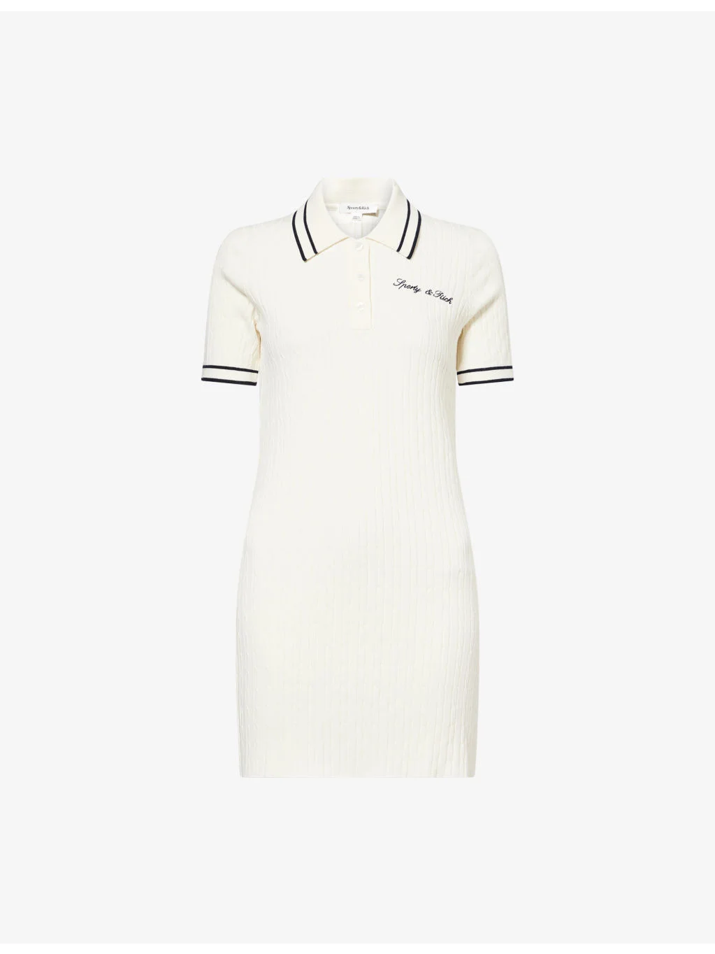 Signature-Logo Woven Mini Cable Dress - 1