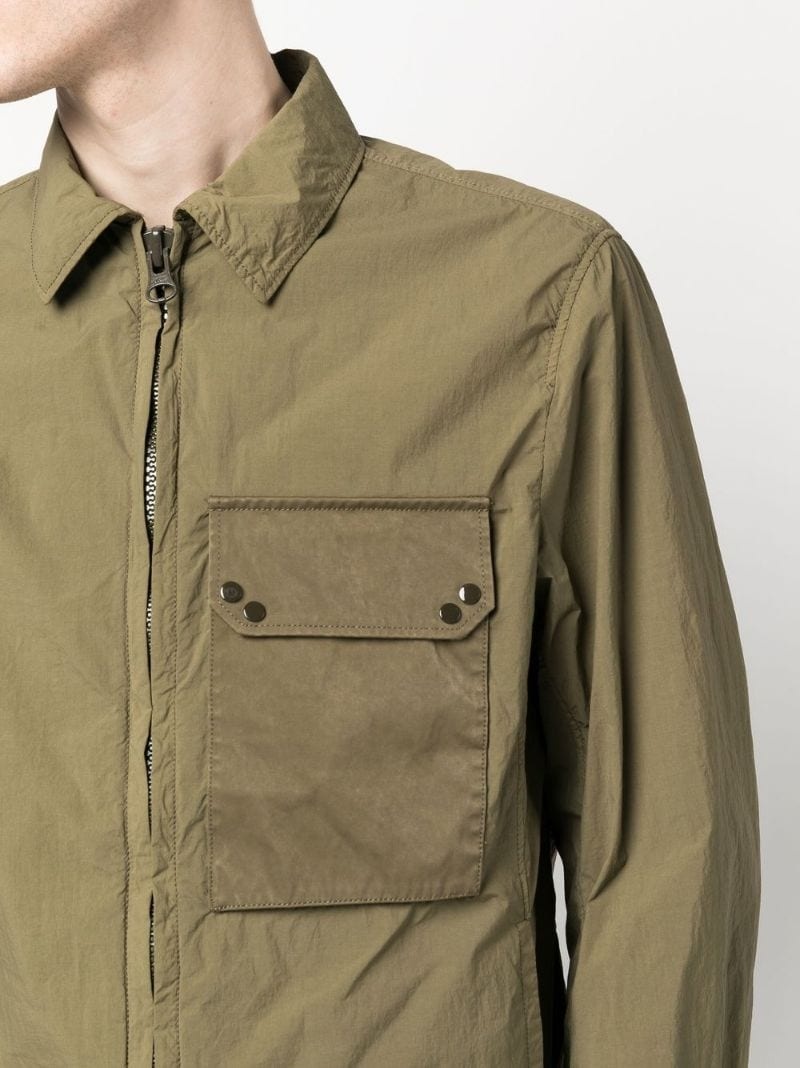 zip-fastening shirt jacket - 5