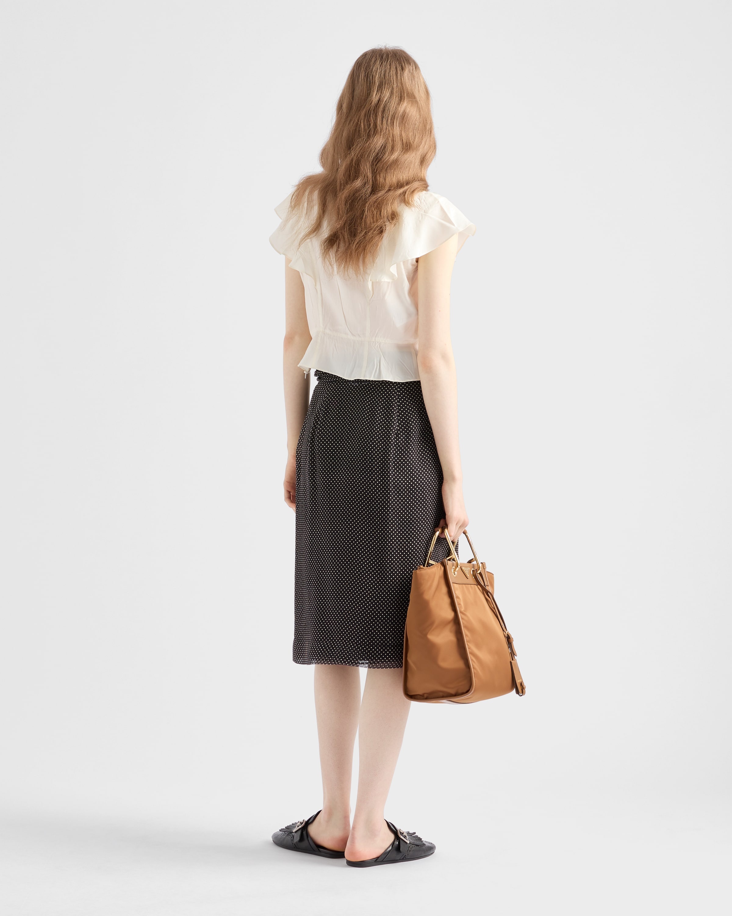 Printed chiffon wrap skirt - 5