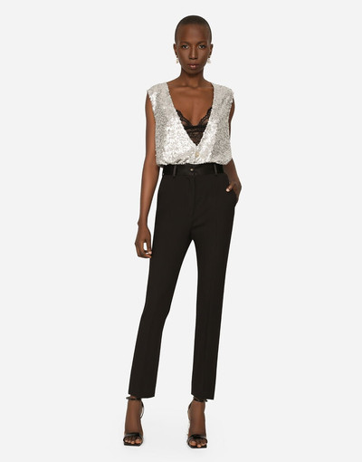 Dolce & Gabbana Woolen tuxedo pants outlook