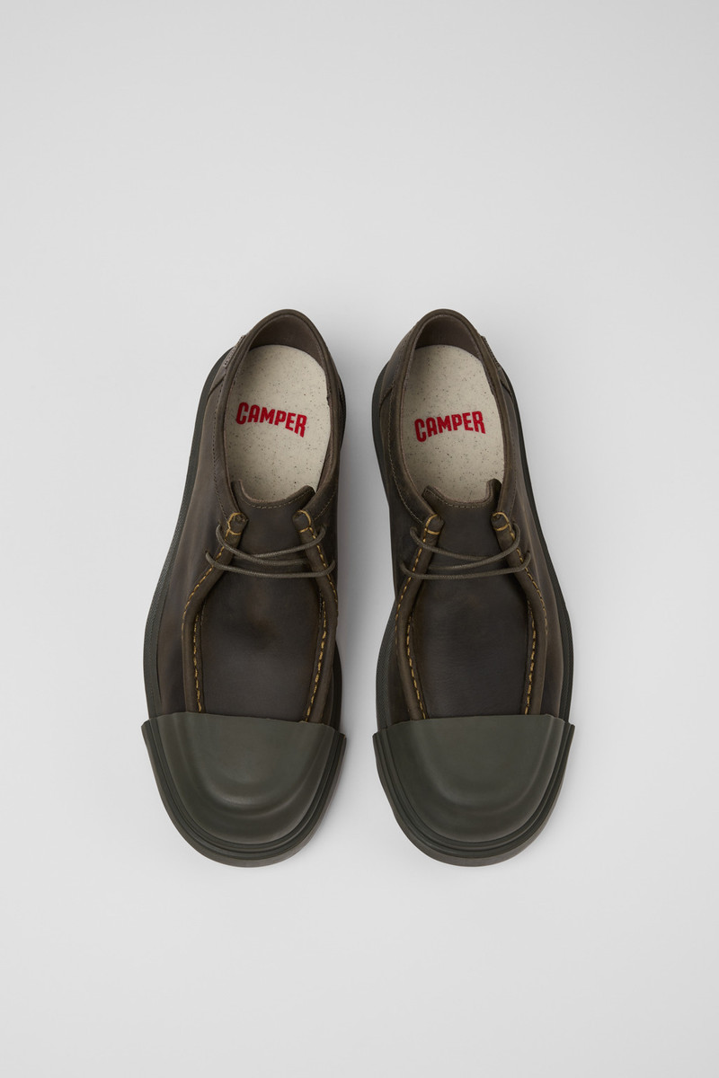 Green Regenerative Leather Shoes for Men. 4