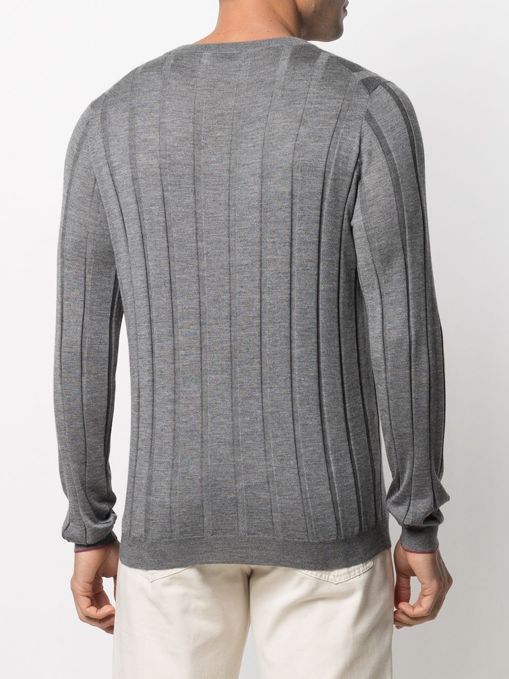 thick-rib crew-neck jumper - 4