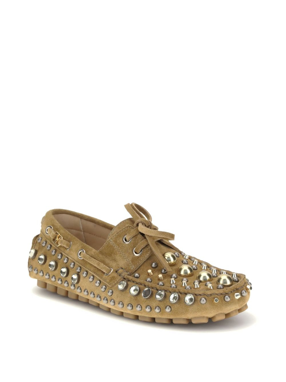 crystal-embellished loafers - 2