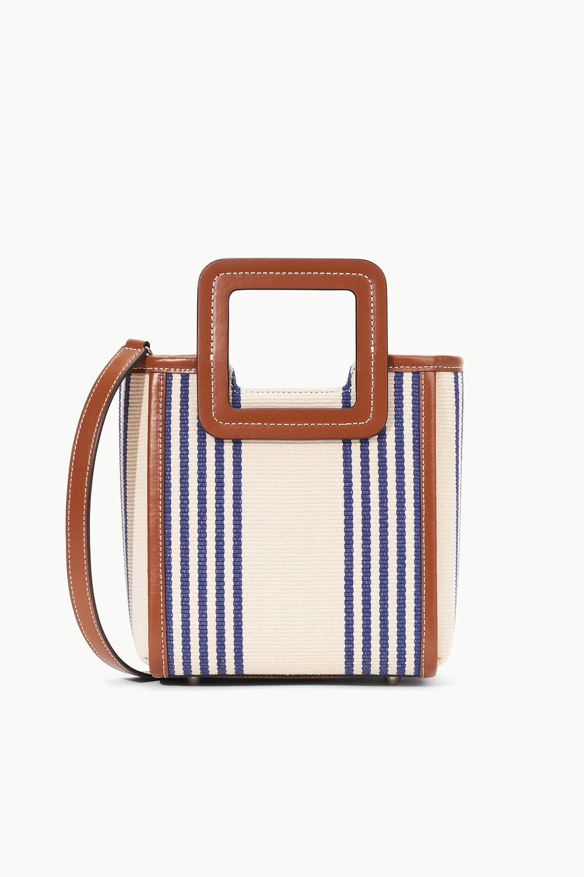 STAUD MINI SHIRLEY BAG MARINE BAYADERE STRIPE - 2