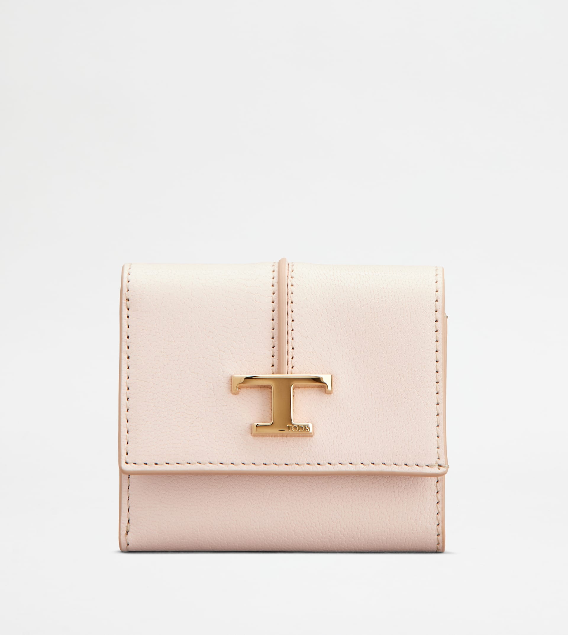 T TIMELESS WALLET IN LEATHER - PINK - 1