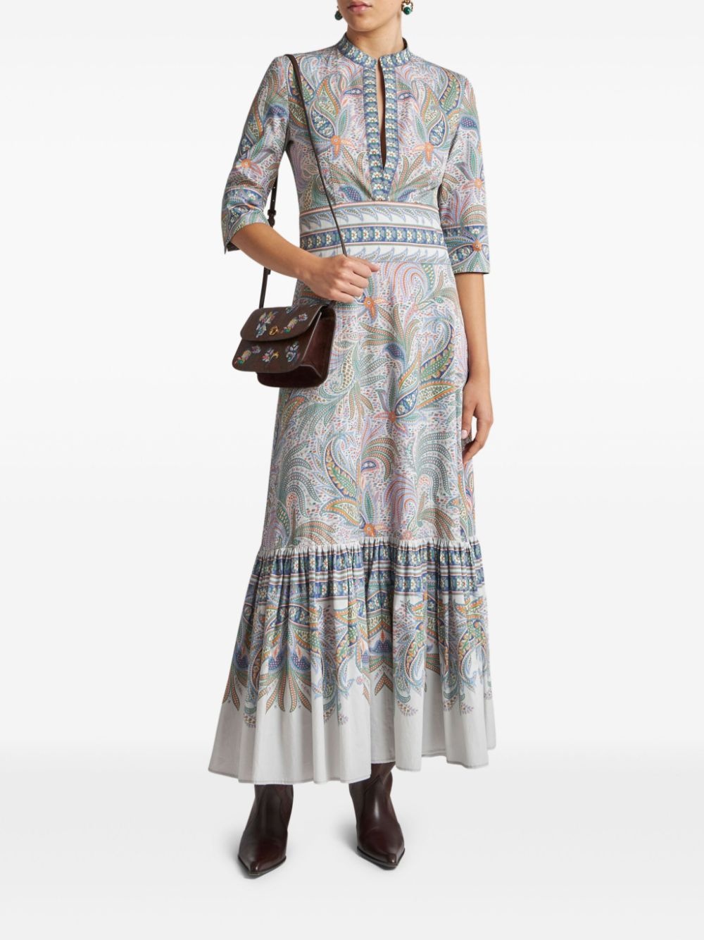 floral-print maxi dress - 2