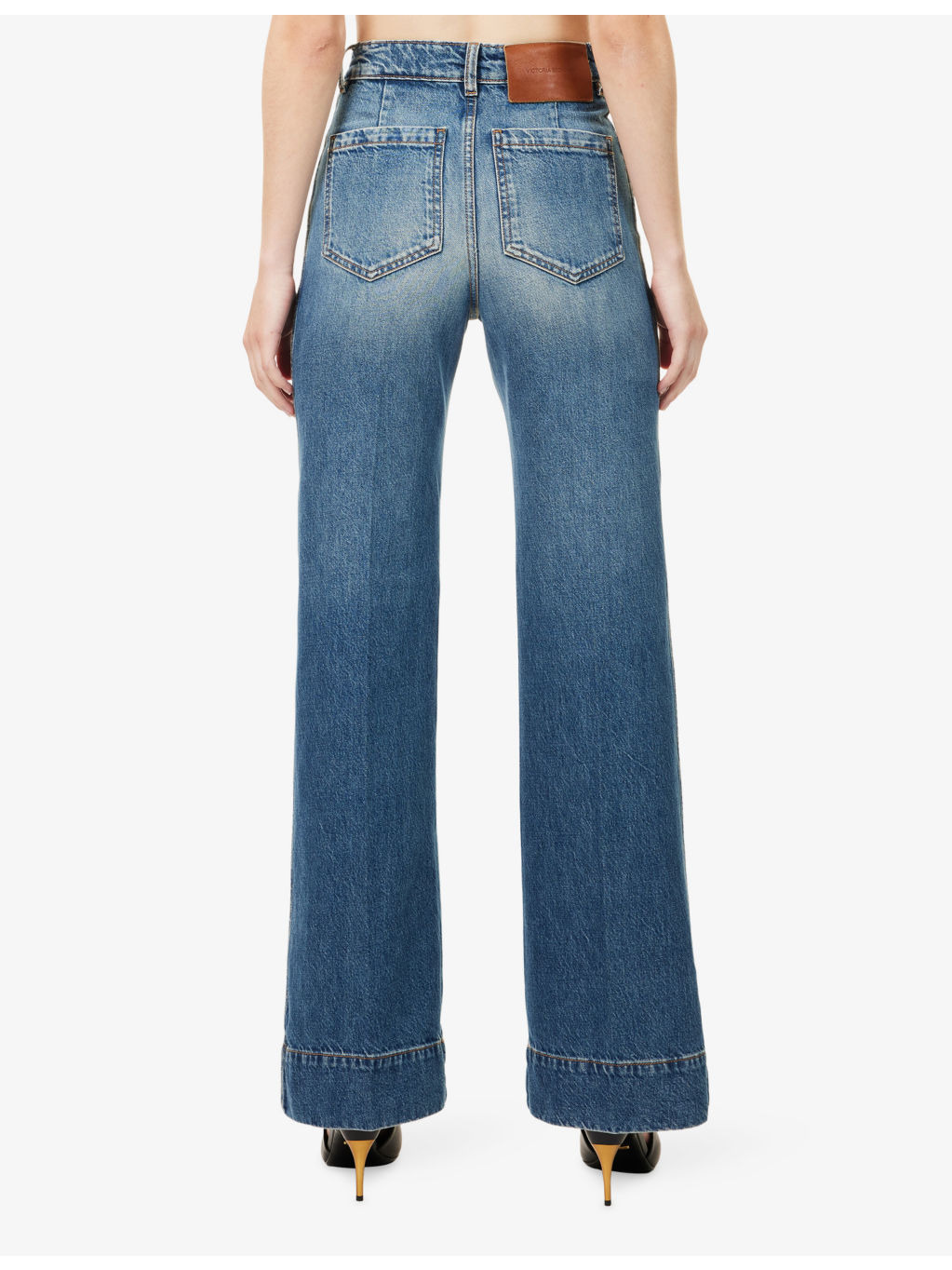 Alina Wide-Leg Denim Jeans - 4