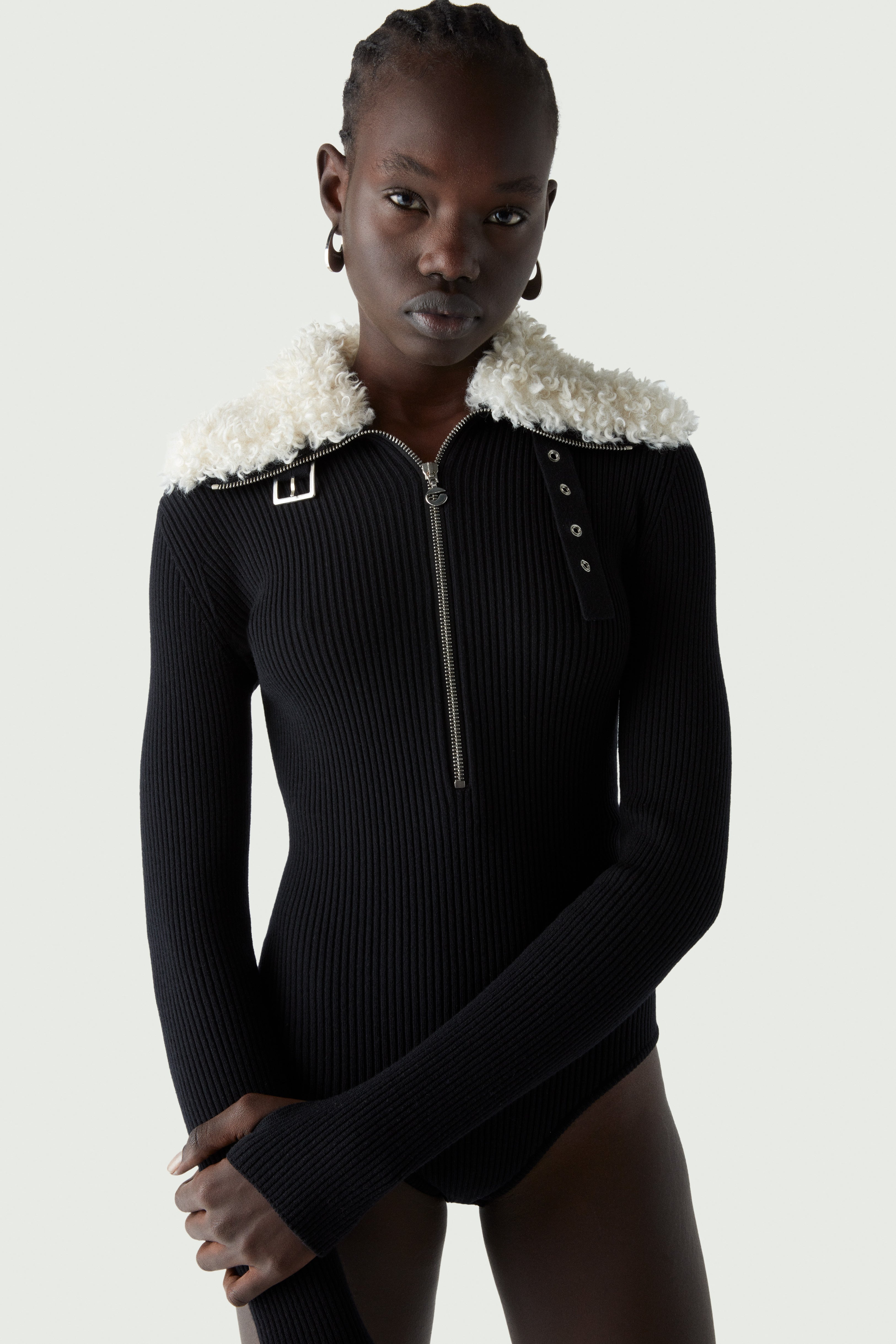 Zipped Bodysuit - 1
