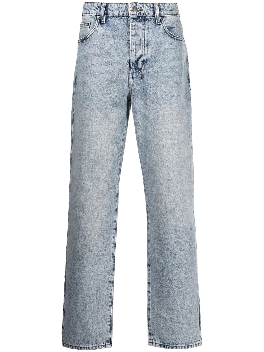 acid-wash denim jeans - 1