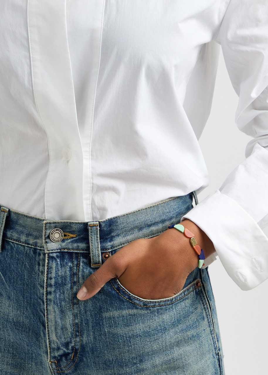 Aliita Fantasma Empanada Gemstone and 9kt Gold Bracelet - 2