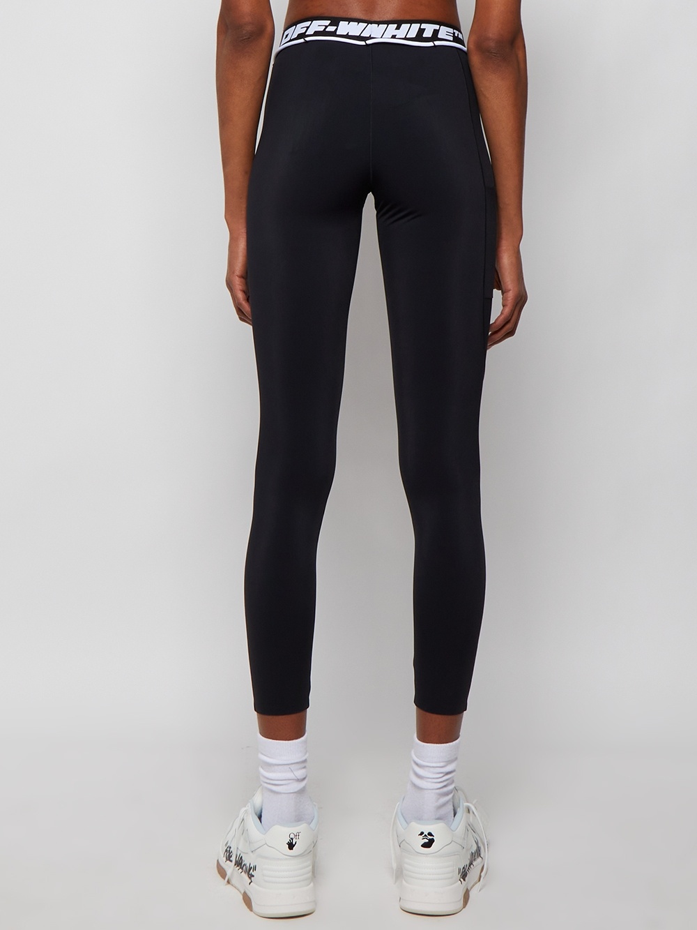 Athletic Logo Band Leggings Black - 5
