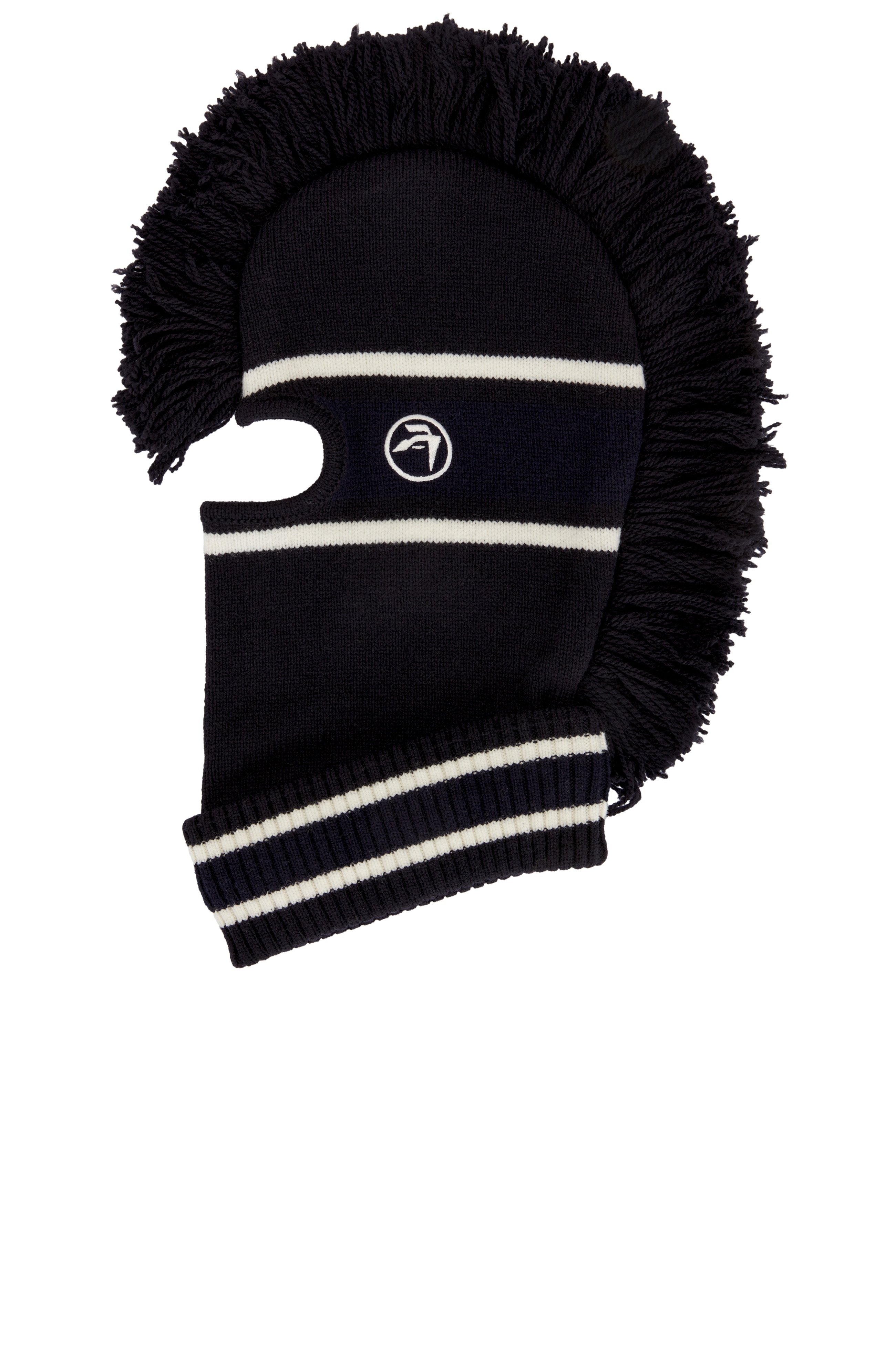 Fringe Knit Balaclava - 2