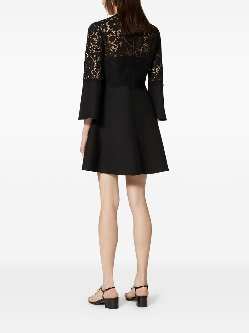 lace-paneled flared dress 4