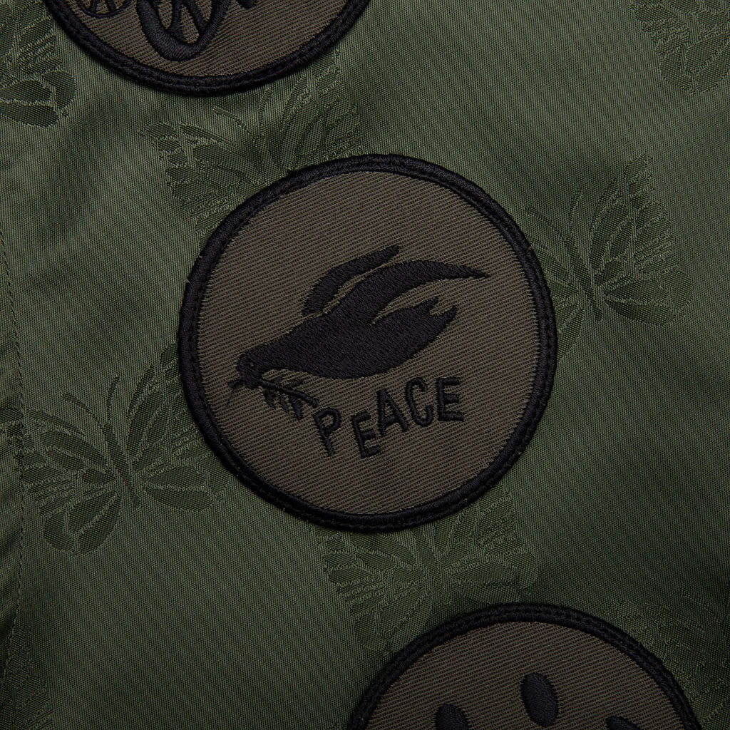 PAPILLON JACQUARD SATEEN RADIO VEST - OLIVE - 4